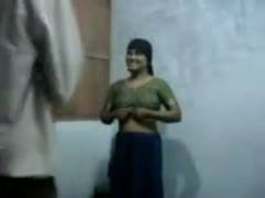The client uses a busty black-skinned prostitute as a kind of blackmail.